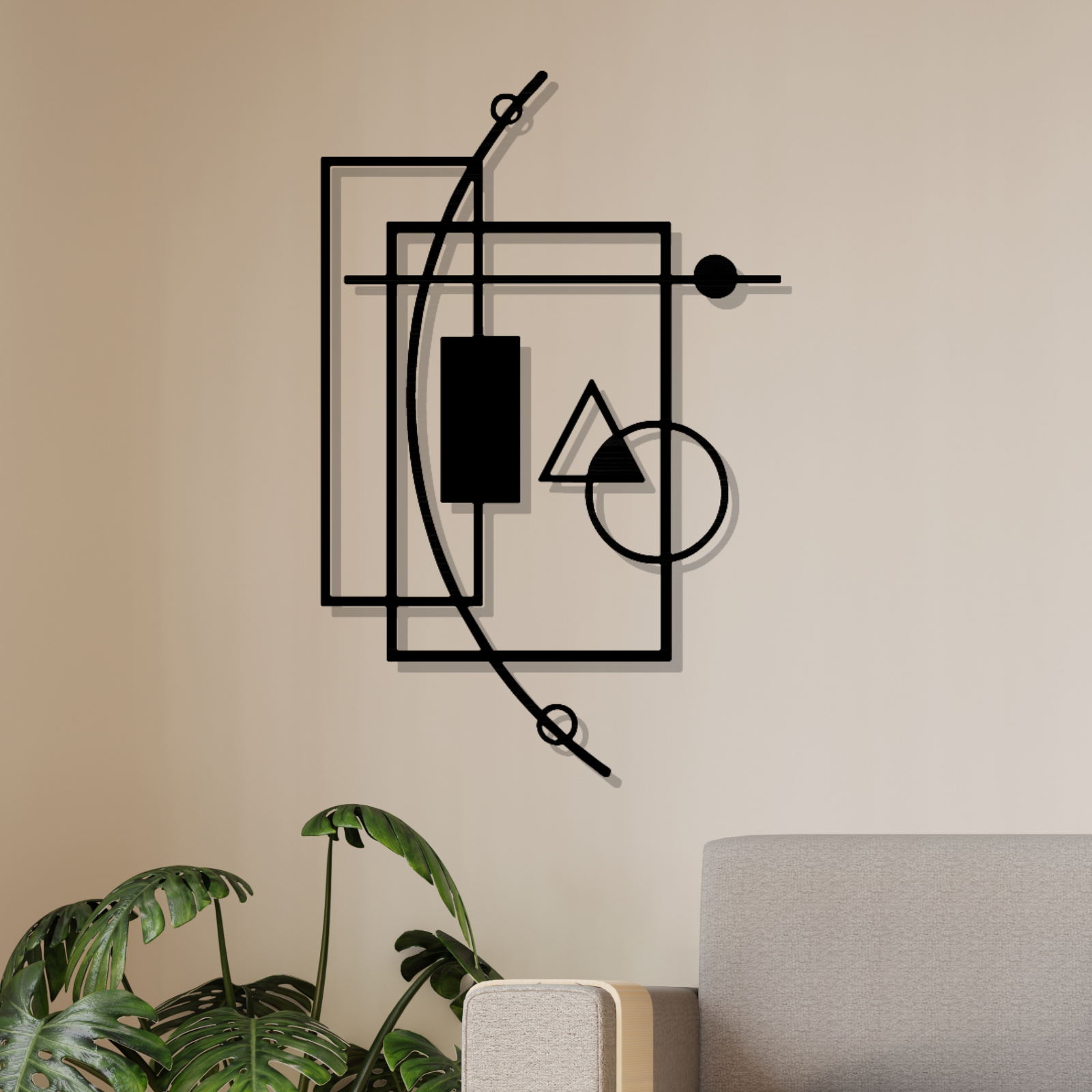 Metall Wanddeko Silhoutte